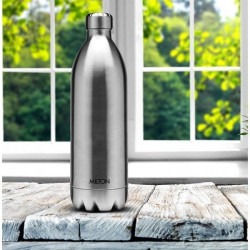 Milton duo dlx 1500 thermosteel 24 hours hot and cold water bottle 1.5 litre silver