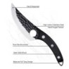 Hand Forged Boning Knife  - Carbon Steel Meat Cleaver For  Outdoor Camping BBQ