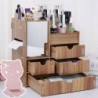 Wooden Tabletop Cosmetic Storage Box Cosmetic Box Wooden Jewelry Storage Drawer
