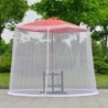 Mosquito Net Outdoor Patio Umbrella Net Cover Roman Umbrella