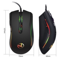 Colorful luminous gaming mouse (High-Performance Wired Gaming Mouse for Desktops ~ 3200 DPI, 7 Keys, Ergonomic Support)