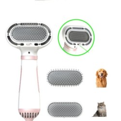 Hot-air Pet Combing And Hair Dryer For Drying Pulling And Removing Hair Combo