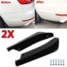 Pair Car Universal Black Rear Bumper Lip Diffuser Splitter Canard Protector US