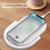 3 In 1 Foldable Wireless Charger Night Light LED Reading Table 15W Fast Charging