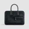 Hand-rubbed Vintage Business Bag (Timeless Elegance Top Layer Cow Leather, Contrasting Colors, 15-Inch Laptop Capacity)