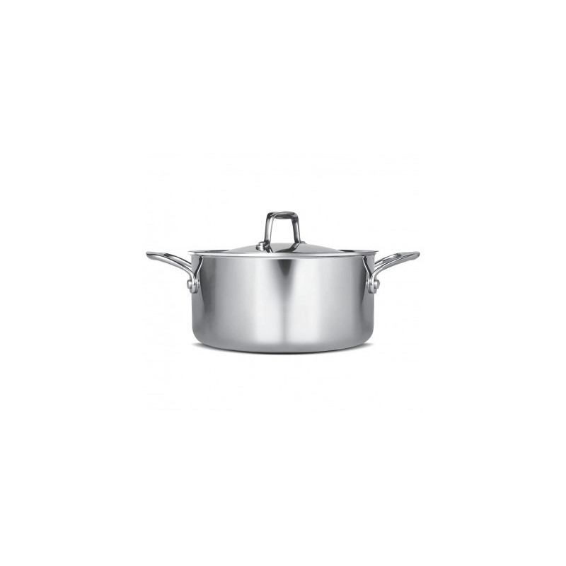 MILTON Pro Cook Triply Stainless Steel Casserole with Lid 22 cm
