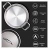 Milton Pro Cook Triply Stainless Steel Casserole with Lid 24 cm