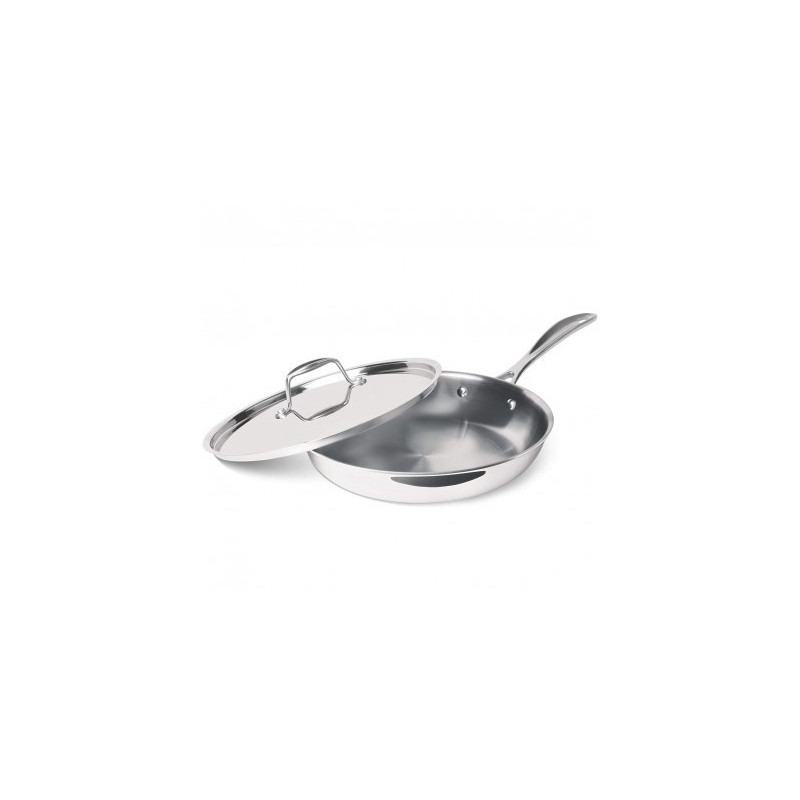 Milton Pro Cook Triply Stainless Steel Fry Pan with Lid 20 cm