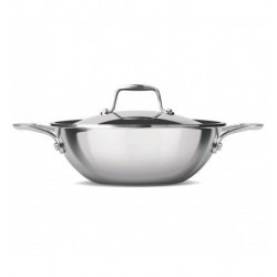 Milton Pro Cook Triply Stainless Steel Kadhai with Lid 20 cm
