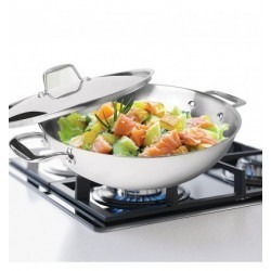Milton Pro Cook Triply Stainless Steel Kadhai with Lid 22 cm