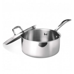 Milton Pro Cook Triply Stainless Steel Sauce Pan with Lid 18 cm