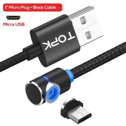 Magnetic Cable Micro Usb Cable  Rotate Magnetic Charge Phone Charging Cord Wire