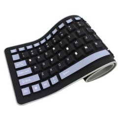 Silica Gel Foldable Curved Keyboard Silent And Waterproof