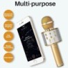 Wireless Microphone Portable Bluetooth Mini Music Playing Singing Speaker Player