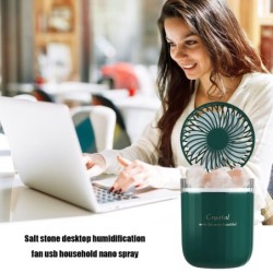 Wireless Aroma Essential Oil Diffuser With Adjustable Fan Warm Light Air Cooler