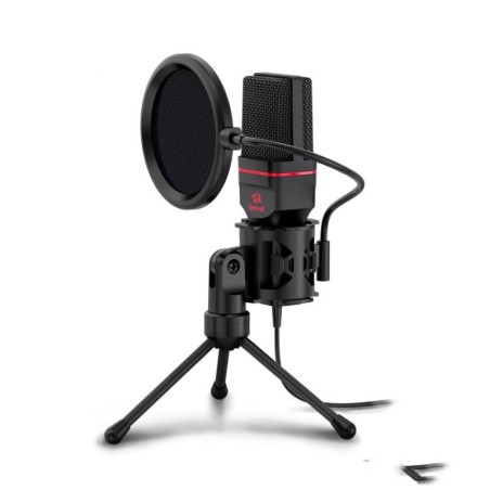 Compatible with Apple, Condenser Microphone With Tripod Audio Computer Studio
