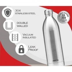 Milton thermosteel duo dlx 1800 stainless steel water bottle 1 pc 1.8 liters silver