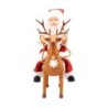 Riding Santa Claus Deer Electric Toy Doll with Music for Kids Kids Christmas