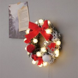 Multicolor Christmas Pendant LED Light String Wreath Package Decoration