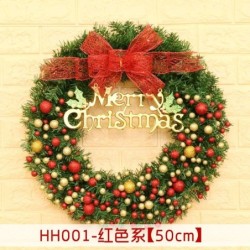 40 50 60CM Christmas Wreath Mince Rattan Ring Door Hanging Christmas Decorations