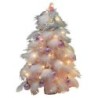 Christmas Ornament Desktop Small Tree Christmas Tree Pink Feather Decorati