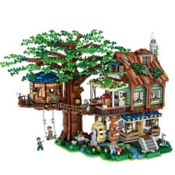 Christmas 4761pcs Forest Tree House Model Building Blocks Figures DIY Assembly