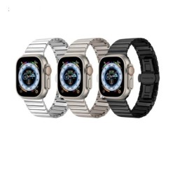 Suitable For Smartwatch 8 Stainless Steel Strap Bow Buckle IWatch Metal Band