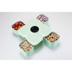Exquisite Smart Candy Box White Dried Fruit Box Separated Smart Candy Box