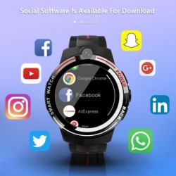 Smart watch 4g full Netcom ceramic bezel