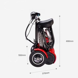 Cyungbok Folding Mini Four-wheel Adult Electric Bicycle Transport Scooter