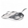 Treo By Milton Triply Stainless Steel Fry Pan With Lid 22 Cm / 1500 M