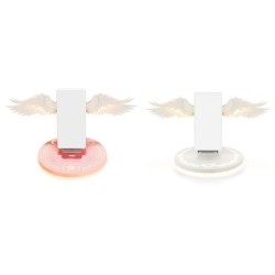 Universal Colorful LED Angel Wings Wireless Charger  For Mobile Phone