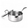 Treo By Milton Triply Stainless Steel Sauce Pan With Lid 16 Cm / 1400 Ml