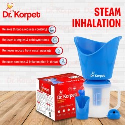 Dr. Korpet steamer for cold and cough vaporizer steamer face steam and steam inhaler vaporizer Blue