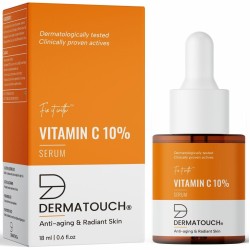 DERMATOUCH Vitamin C 10% Serum For Anti-aging and Radiant Skin For All Skin Types For Both Men & Women 18ML