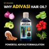 Original Adivasi Herbal Hair Growth Oil Controls Hairfall Strong and Healthy Hair Repairs Frizzy Hair Nourishment 200ml