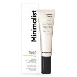 Minimalist Vitamin K + Retinal 01% Under Eye Cream Reduces Dark Circles Fine Lines