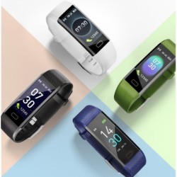 Fitness Heart Rate Meter Step Smart Bracelet Watch