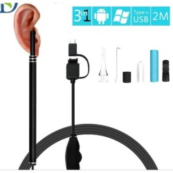 3-in-1 USB&Android&Type-c Ear Cleaning Endoscope HD Visual Ear Spoon