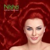 Nisha creme hair color rich bright long lasting hair colouring for ultra soft deep shine 90ml+60gm pack of 1 flame red