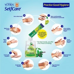 Yutika selfcare powder to liquid hand wash combo pack with empty bottle + 10 sachets of 9gm makes 2 liters hand wash