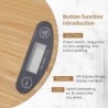 Bamboo Panel Electronic Kitchen Scale Big Round Baking Scale Gram Weight Scale