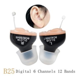 Portable CIC Digital  Invisible Hearing Aid B25 Pair