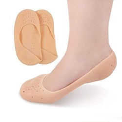 SAPREQUE Anti Crack Full Length Silicone Foot Protector Moisturizing Socks for Foot Care