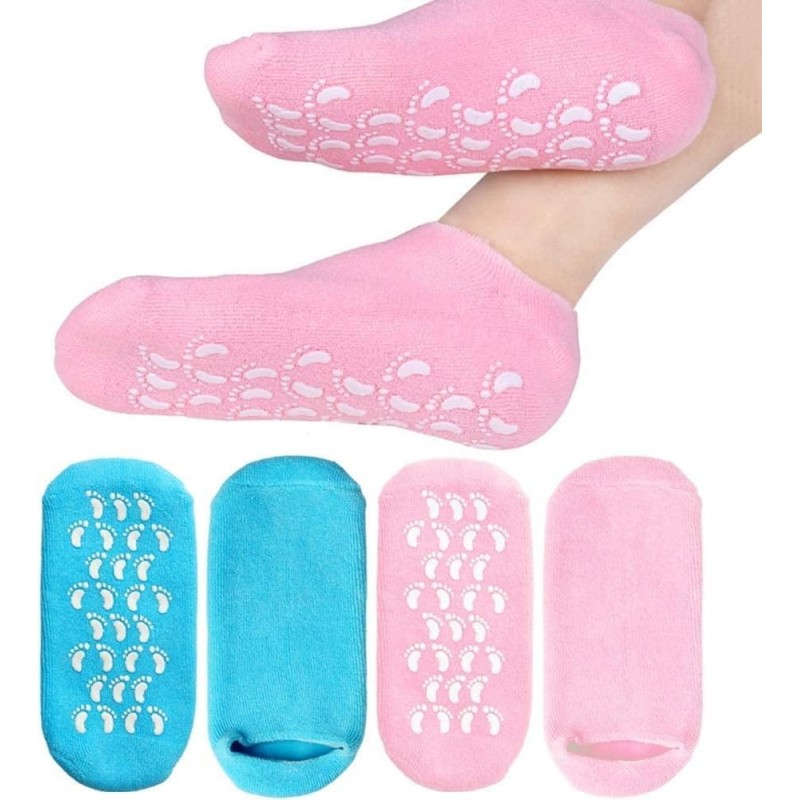 JINI COLLECTION Moisturizing Silicone Gel Socks for Women and Men gel socks for dry cracked feet crack heel repair socks