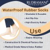 RUDRAMANI Silicon Anti Heel Full Length Rubber Socks Waterproof Moisturizing Heel Peny Socks Pain Relief Foot Care Protector
