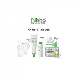 Nisha cream hair color with rich bright semi-permanent shine hair color no ammonia creme 150gm golden blonde 8.1 pack of 1