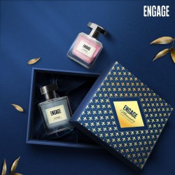 Engage Moments Luxury Perfume Gift for Men & Women Long Lasting Diwali Gift Fresh & Floral, Pack of 2 200ml