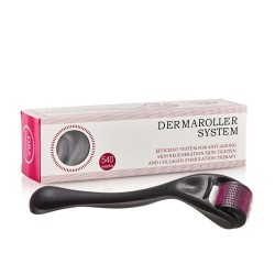 Spera Derma Roller For Hair And Beard Regrowth 540 Micro 0.5MM Titanium Alloy Needles Reduces Hair Fall