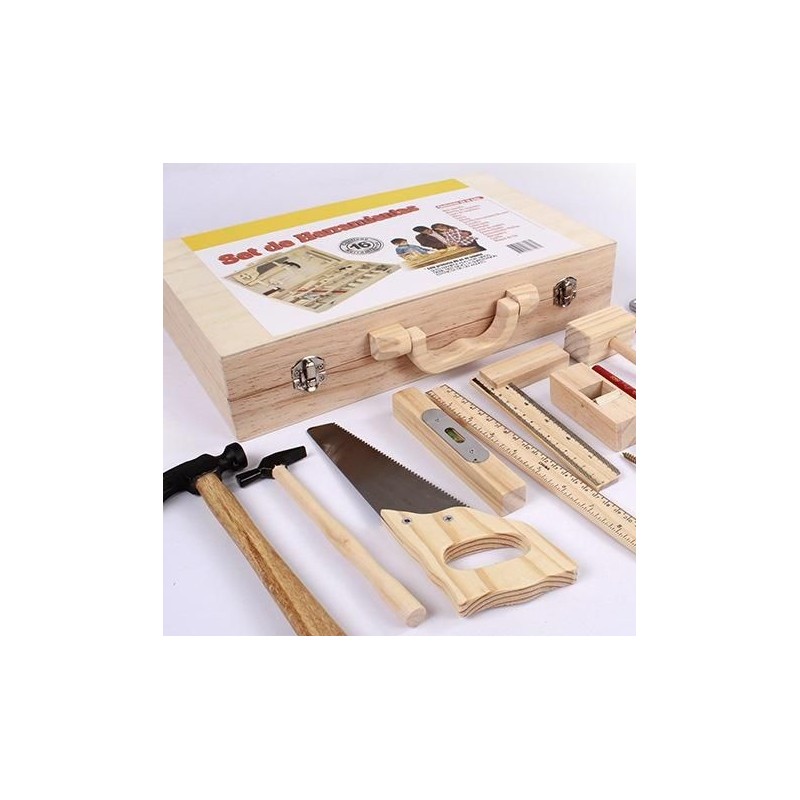 Children's Maintenance And Management Of Wooden Toolbox Toys Simulation